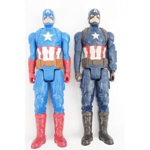 2-Pack VGC Hasbro Marvel Captain America 12 Inch Titan Series Action Figure Doll